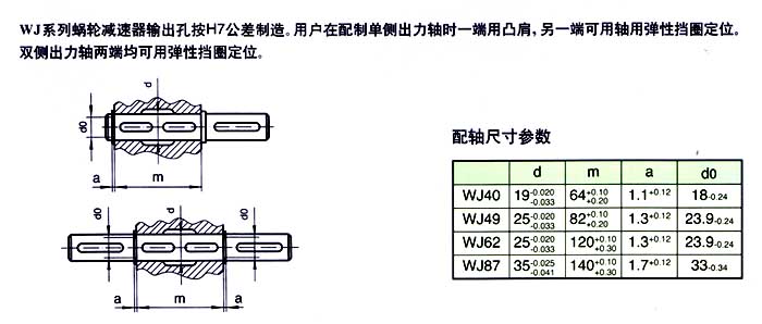 WJ Series Worm Gear Speed Reducer