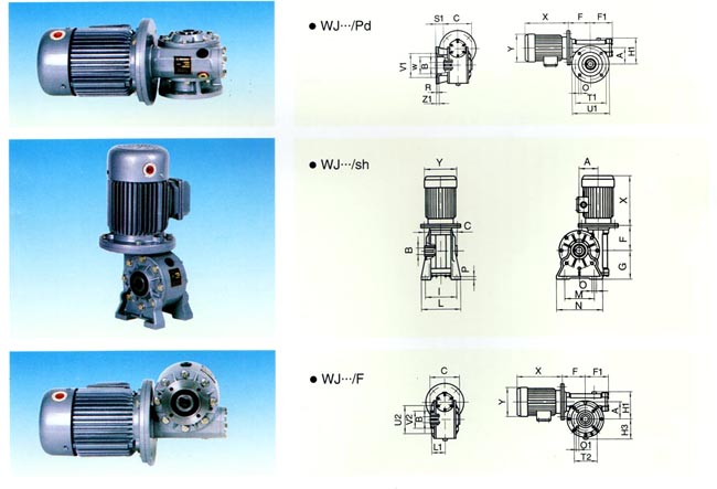 WJ Series Worm Gear Speed Reducer