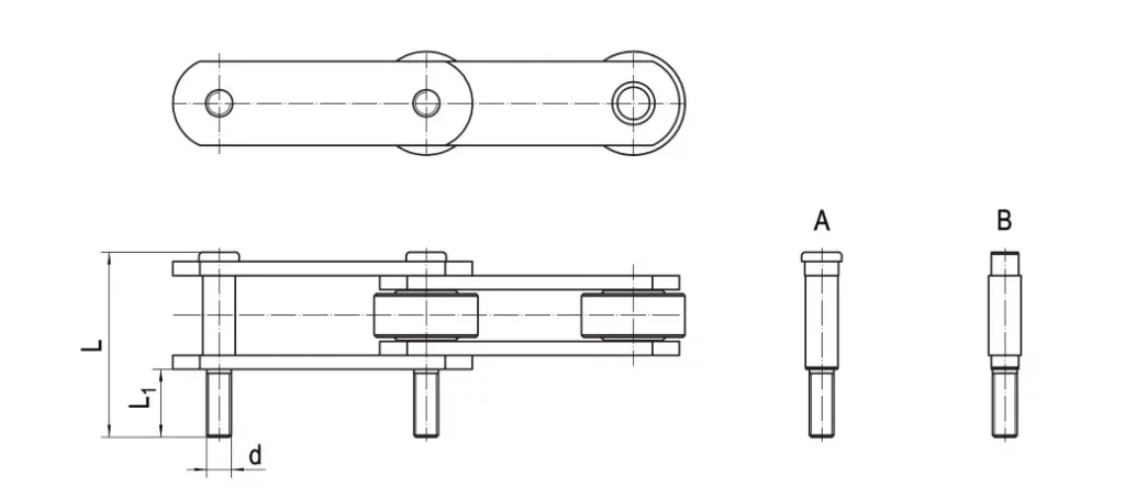Palm Oil Chains With Straight Plate