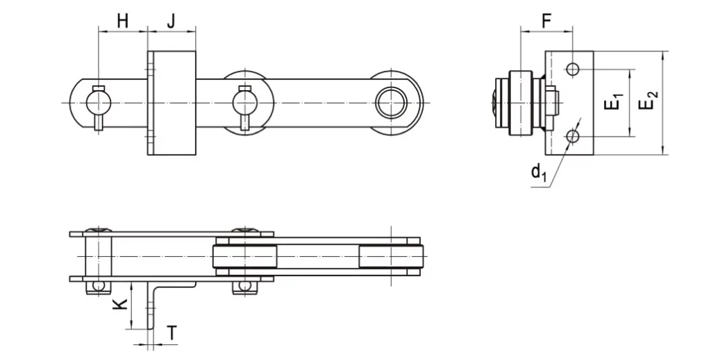 Palm Oil Chains With Straight Plate