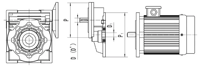 PC Series Front Helical Gearbox