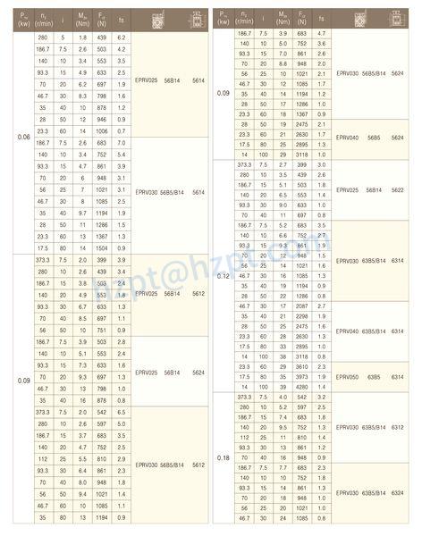 EPV-E WORM GEAR REDUCER