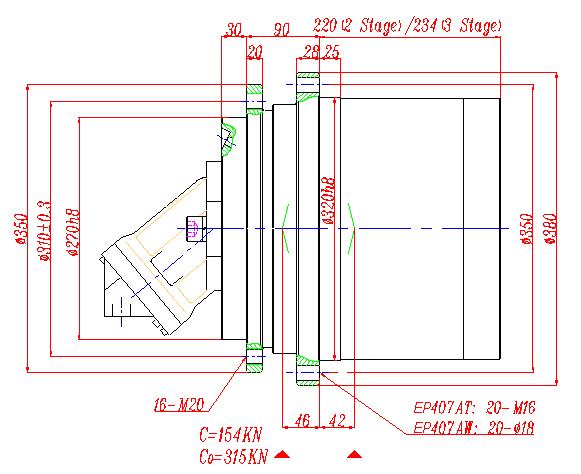EP407AT2/3 Planetary Track Drive EP407AW2/3 Winch Drives