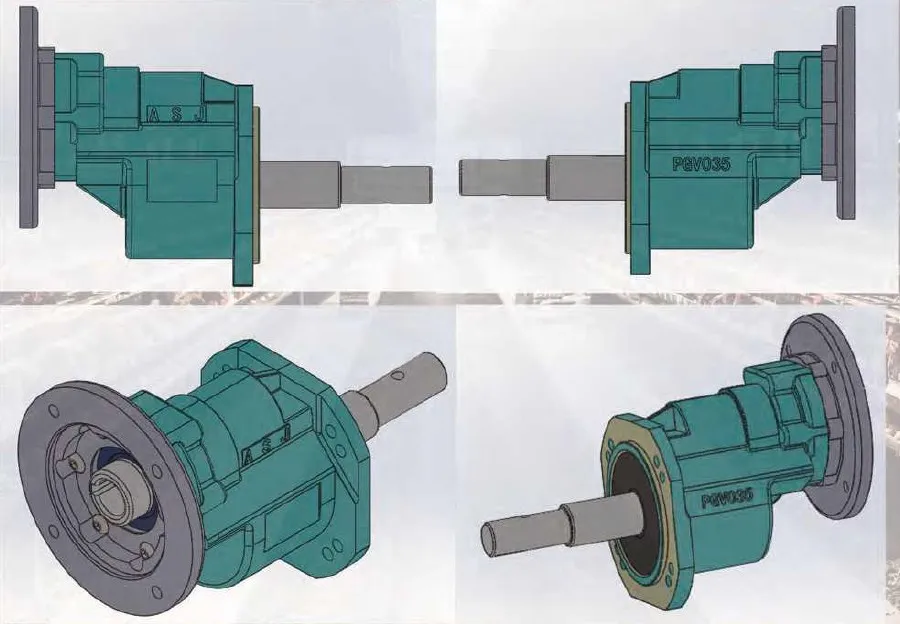 PGV035 Series Helical Gear Reducer for Automatic Animal Husbandry