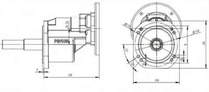PGV035 Series Helical Gear Reducer for Automatic Animal Husbandry