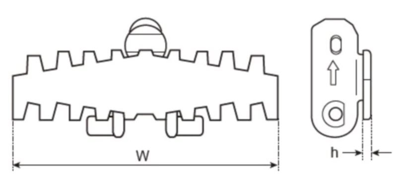 Plastic Flexible Chains Plain Chain Replacement Of System Plast N - 140P