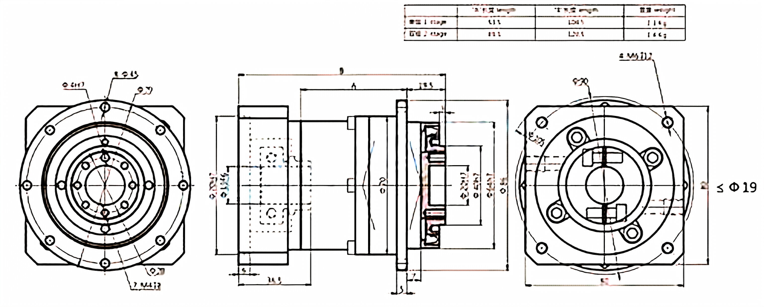 Planetray Gearbox for Water treatment equipments