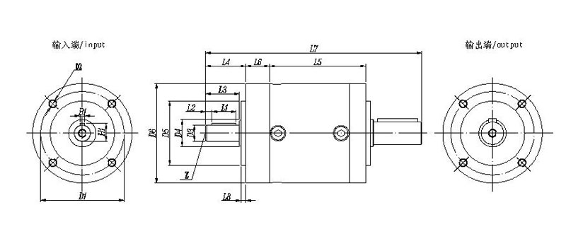 EPL double shaft Planetary gearbox