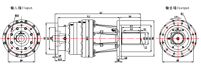 EPW enhancement planetary gearboxes dimensions