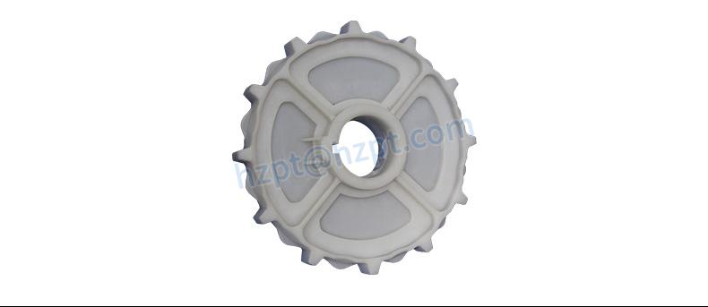 White CNC Machining Delrin Star Wheel Pom Big Star Wheel Plastic Gear