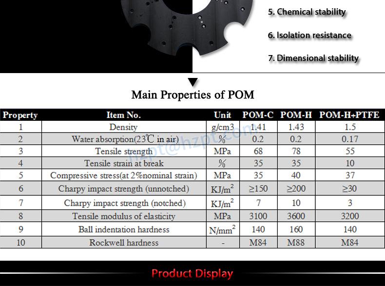 High Impact Resistance Derlin Gear Pom Plastic Star Wheel Plastic Gear