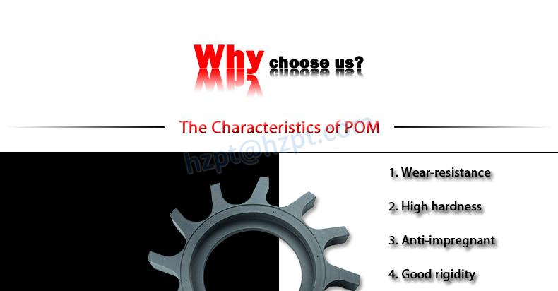 Plastic Components on Conveyors and Machinery Pom Black Star Wheel