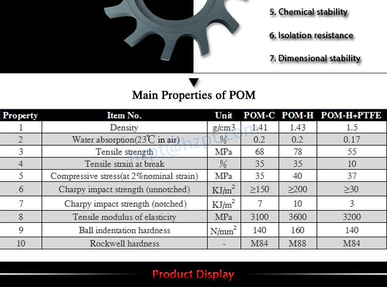 Plastic Components on Conveyors and Machinery Pom Black Star Wheel