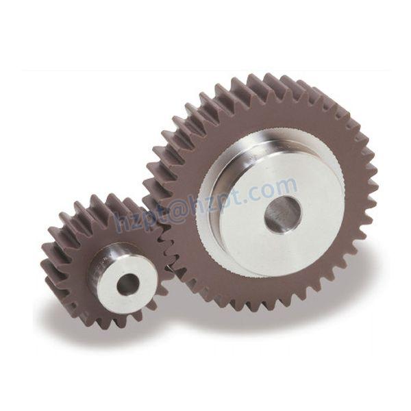 Plastic Spur Gears with Steel Core