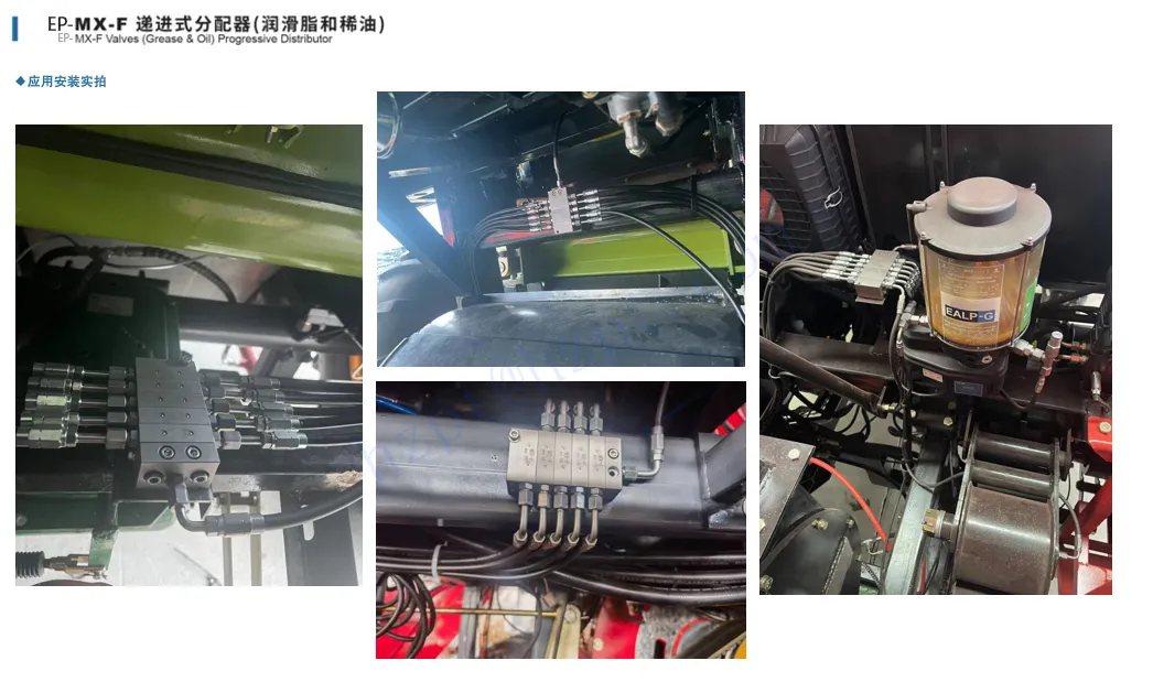 RDF-MX-F Series Valves Grease&Oil Progressive Distributor Lubrication Distributor for KRONE Silage machine OEM 186-901.5+912 Replacement of BEKA MX-F