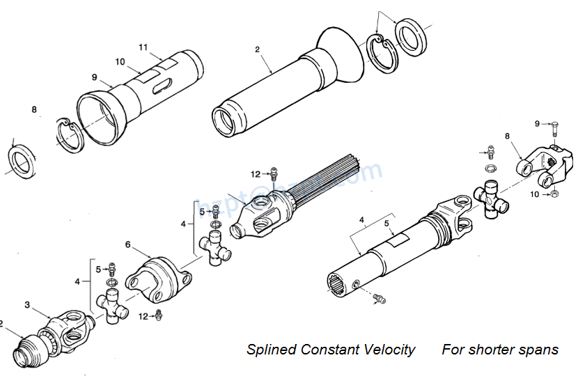PTO Shaft for John Deere Square Balers