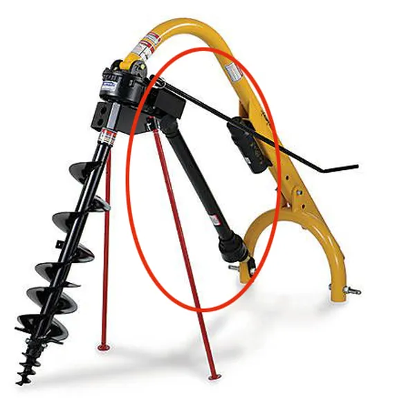 12 Inch Compact Post Hole Auger for Tractor 3 Point Post Hole Diggers with 2" Round Shaft