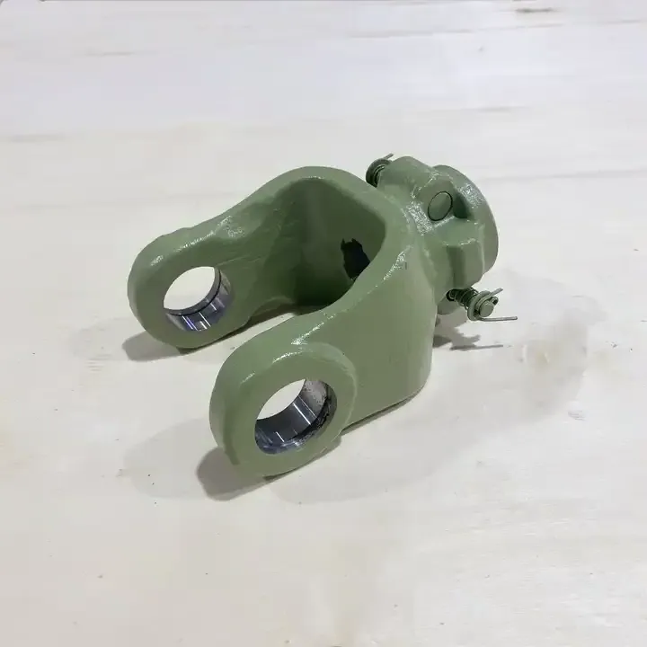 Zhejiang Raydafon Raydafon Drive Shaft PTO 8.05.01B Double Push Pin Spline Yoke Green Spraying for Agricultural Machinery
