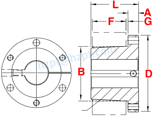 6D Series Cast Iron QD Bushing Sheaves Pulley for "D" Belts