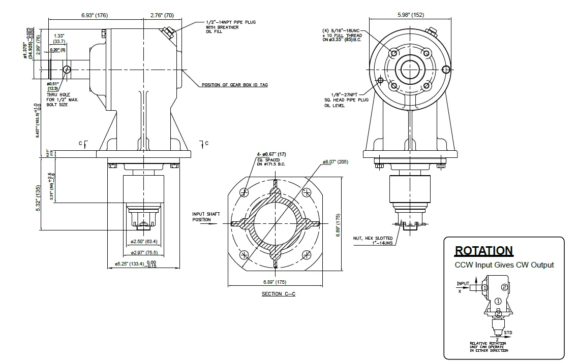 Rotary Cutter Gearboxes - Replacement of Omni Code RC-51 Gearbox