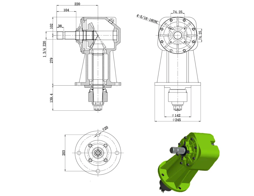Rotary Cutter Gearboxes - Replacement of Omni Code RC-81 Gearbox