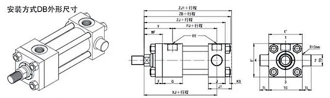 YGD Light Rod Hydraulic Cylinder