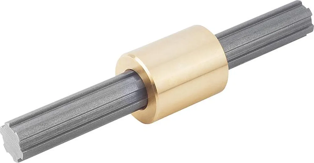 Red Brass Round Splined Hubs