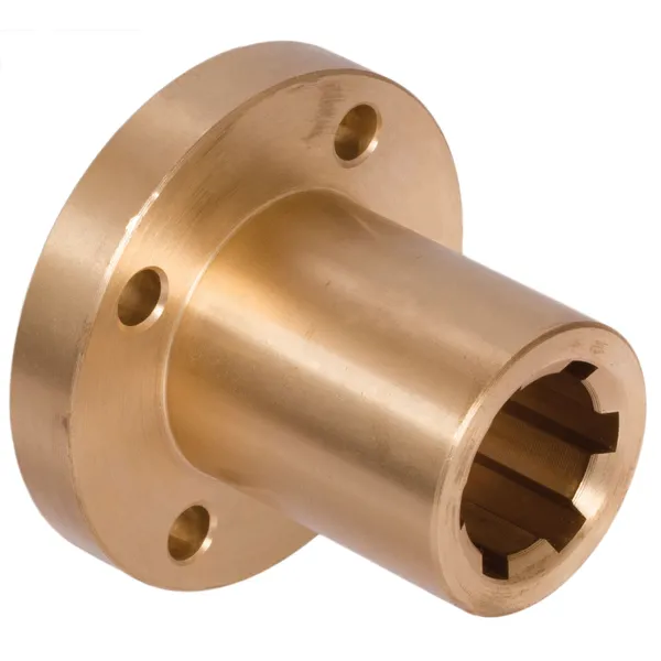 Red Brass Splined Hubs with Flange