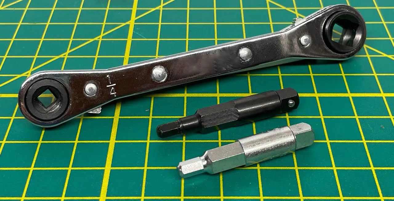 Refrigeration Ratchet Wrench (HVAC Ratcheting Service Wrench) TW-1 TW-2 for Air Conditioner and Refrigeration Equipment Repair