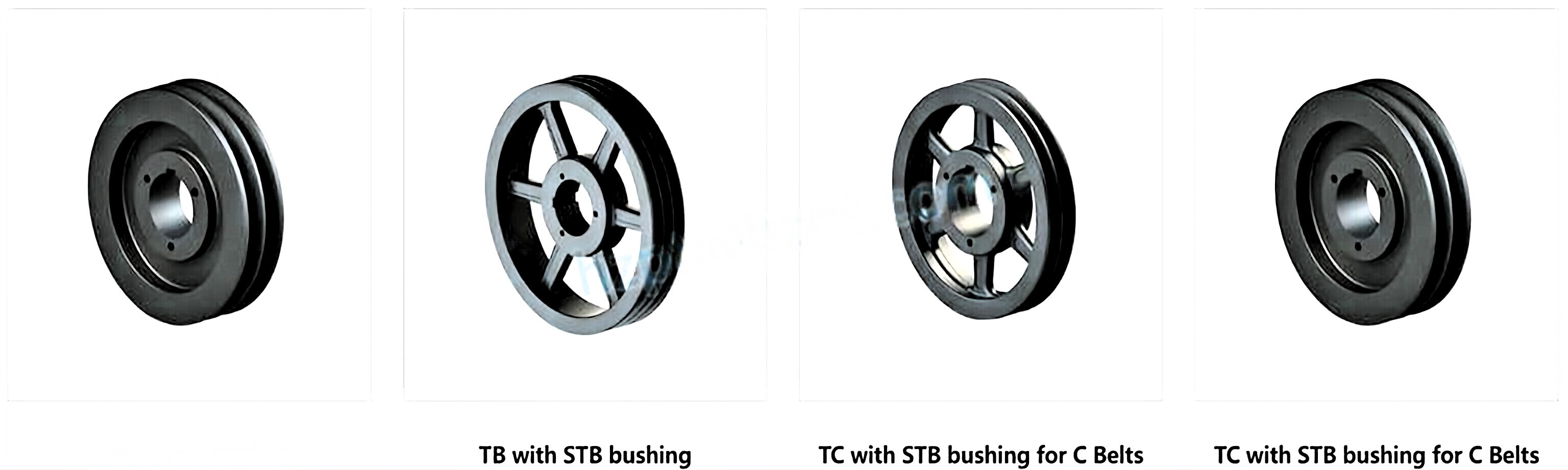 5TB Gripbelt Pulley with Split Taper Bushings