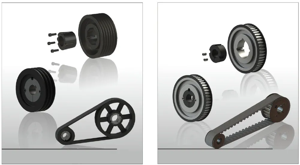 8C Series Cast Iron QD Sheaves for “C” Belts