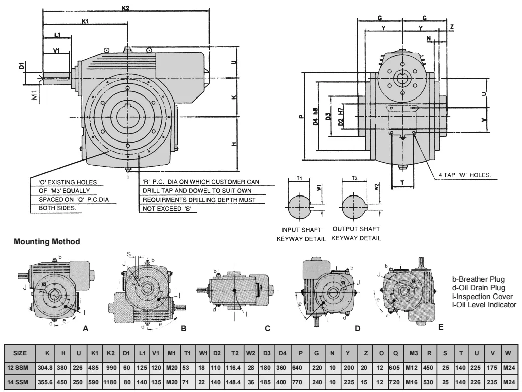 Worm Reducer-Replacement of Elecon Worm Gear Higher Series 14 SSM Worm Gear Unit