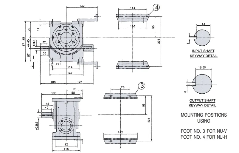 Worm Reducer-Replacement of Elecon Worm Gear Small Series 1 3/4 SNU Worm Gear Unit