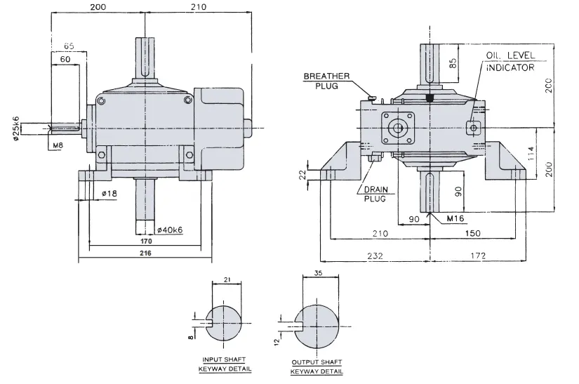 Worm Reducer-Replacement of Elecon Worm Gear Small Series 3.54 SNU-V Worm Gear Unit