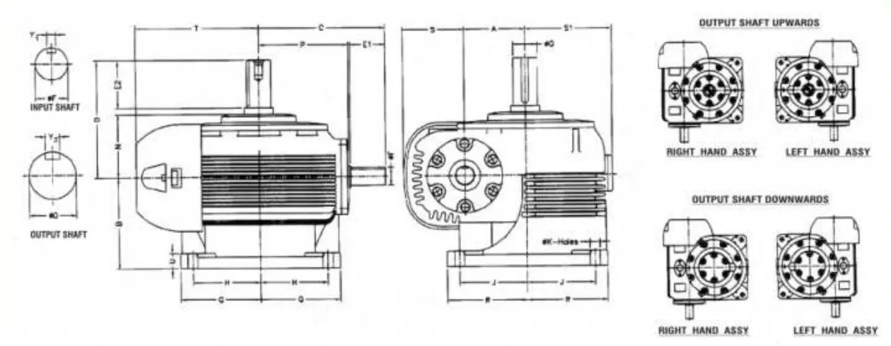 Worm Reducer-Replacement of Fenner FV Type Worm Gearbox FV1000