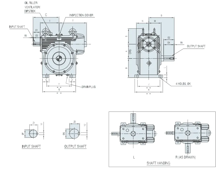 Worm Reducer-Replacement of PREMIUM Modular MO Mark I 400 Worm Gearbox