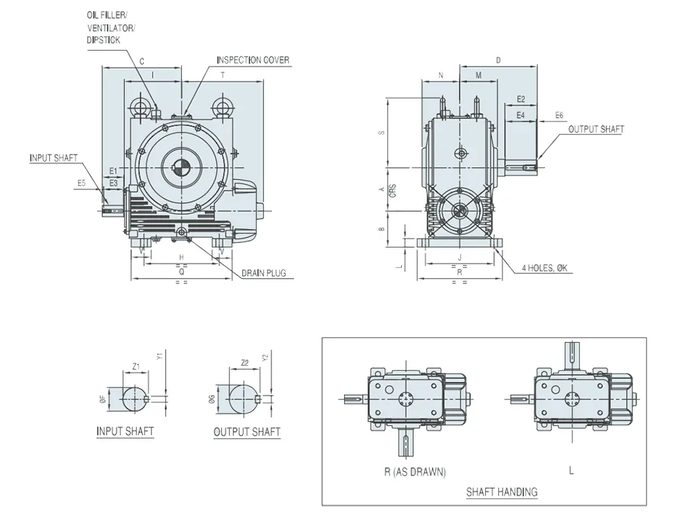 Worm Reducer-Replacement of PREMIUM Modular MU Mark I 700 Worm Gearbox