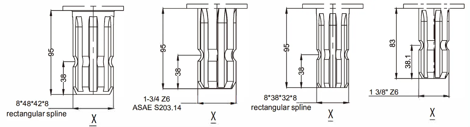 Fertilizer Seeder Gearbox RDF-SF230 for Fertilizer Broadcaster
