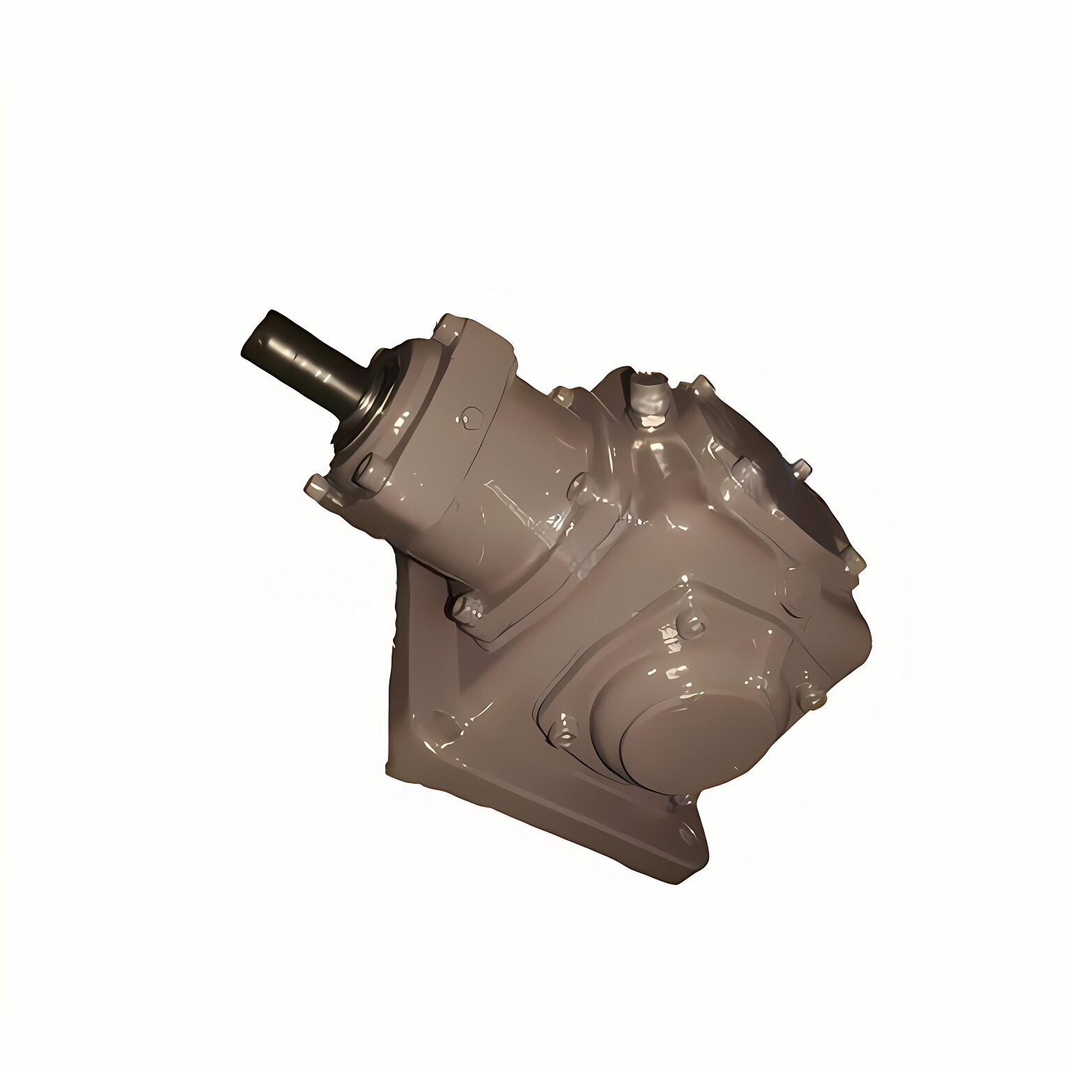 Right angle helical bevel geared motor