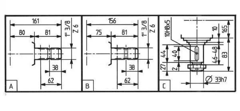 Rotary Mower Gearboxes - Replacement of Comer Code LF-141A 1:2.83