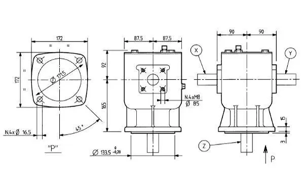 Rotary Mower Gearboxes - Replacement of Comer Code LF-151A 1:3