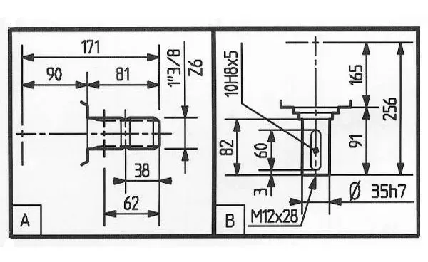 Rotary Mower Gearboxes - Replacement of Comer Code LF-151A 1:3