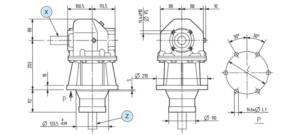Rotary Mower Gearbox - Replacement of Comer Code LF-32J