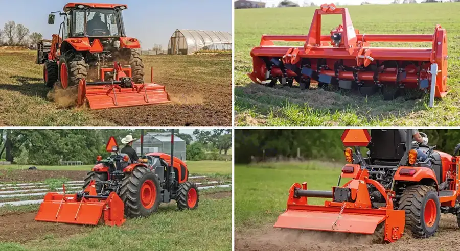 Agriculture Tractor 3 Point PTO Driven Cultivators Rotavator Rotary Tiller