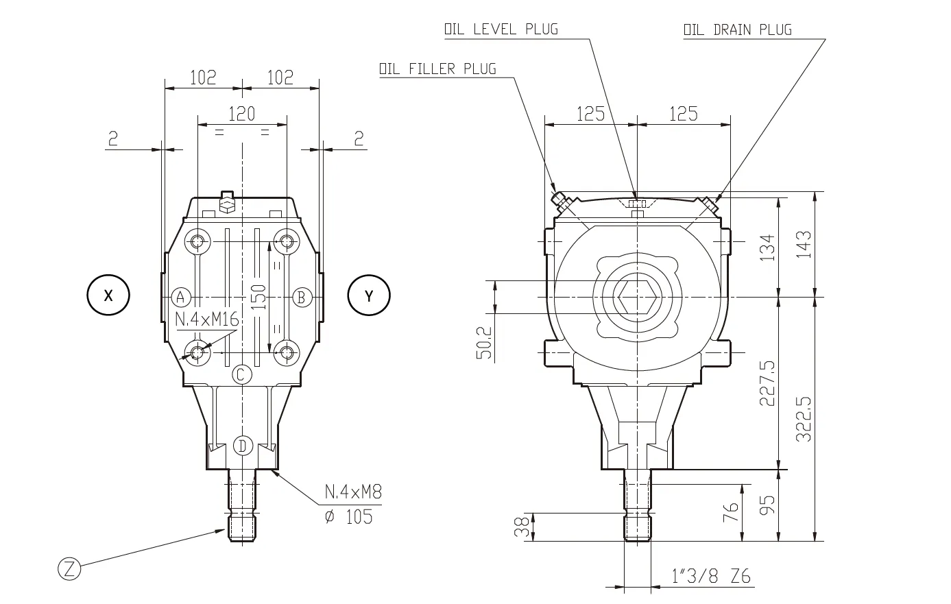Rotary Tiller Gearboxes - Replacement of Comer Code TB-22C