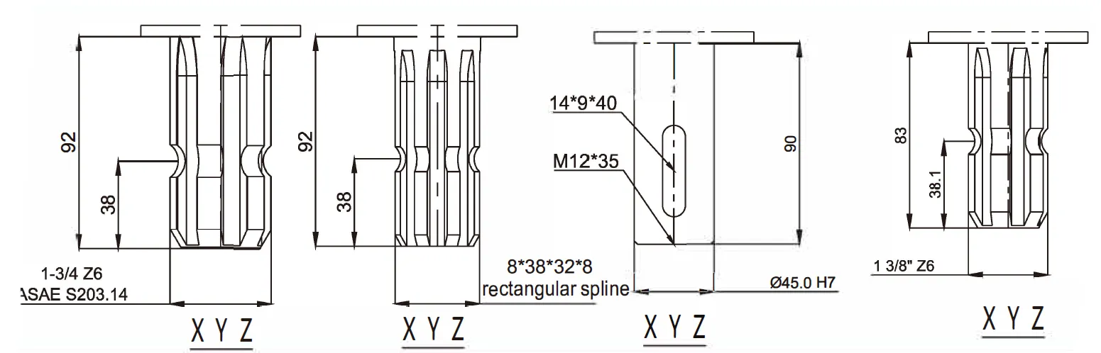 Round Baler Gearbox EP2100-T3 for Round Baler and Harvester