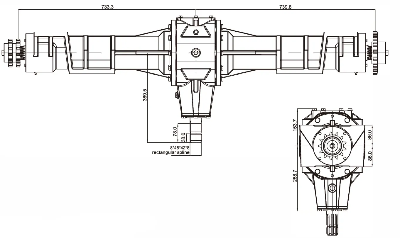 Round Baler Gearbox EP9.0 for Round Baler and Harvester