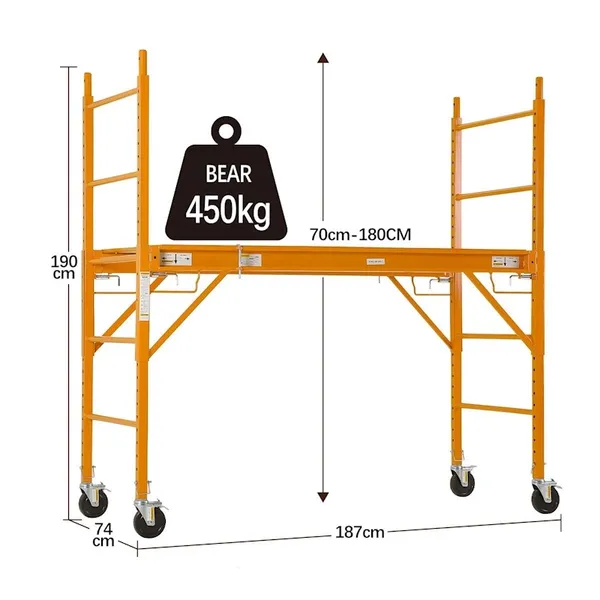 Rubber Scaffolding Casters Wheel / PU Casters for Building Construction