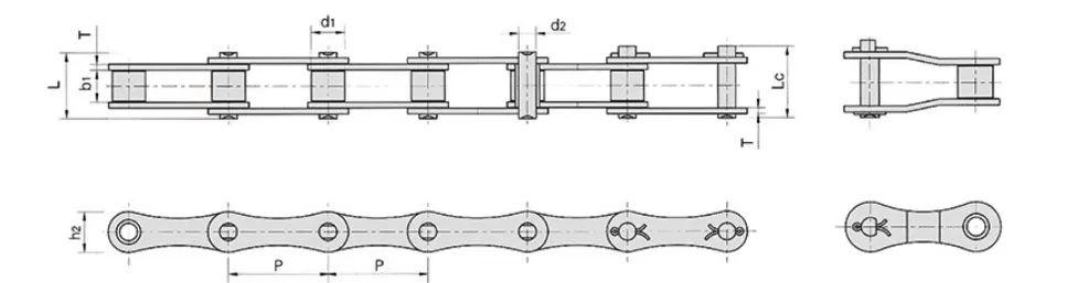 CA642SS Stainless Steel Agricultural Chain
