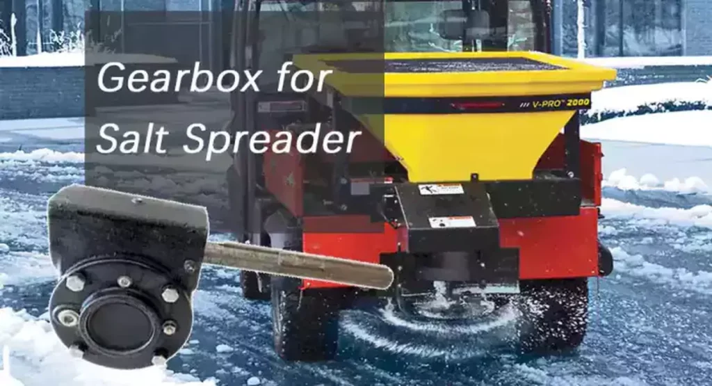Salt Spreader Gearbox with Sprocket for Road Snow Removal